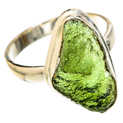 Czech Moldavite Rings handcrafted by Ana Silver Co - RING122543 - Photo 2