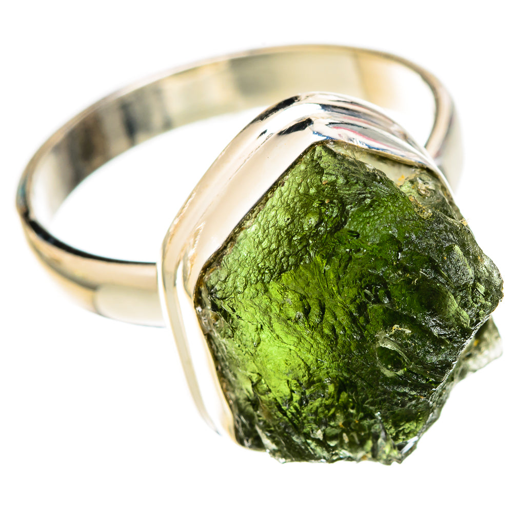 Czech Moldavite Rings handcrafted by Ana Silver Co - RING122544 - Photo 2