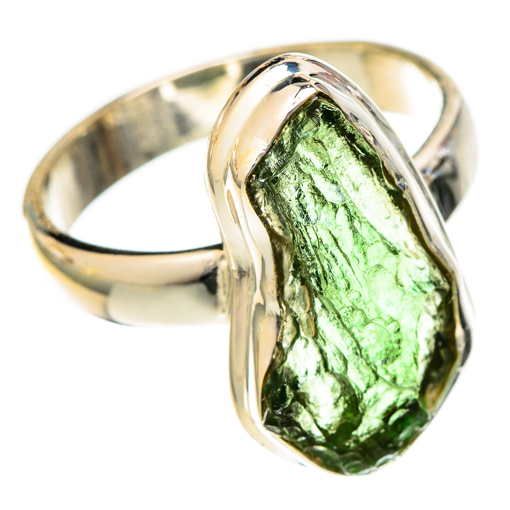 Czech Moldavite Rings handcrafted by Ana Silver Co - RING122545 - Photo 2