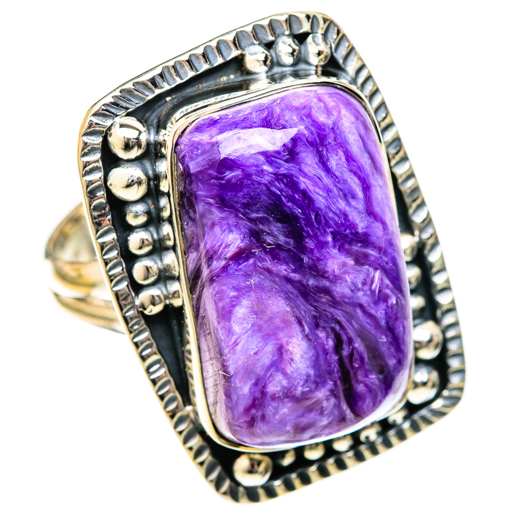 Charoite Rings handcrafted by Ana Silver Co - RING122550 - Photo 2
