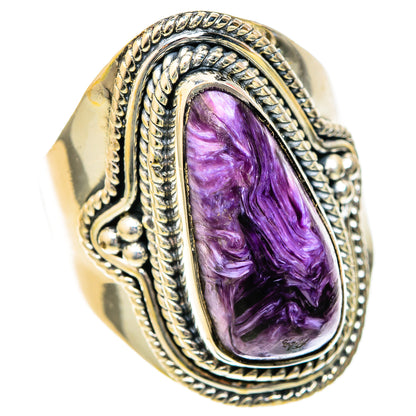 Charoite Rings handcrafted by Ana Silver Co - RING122552 - Photo 2