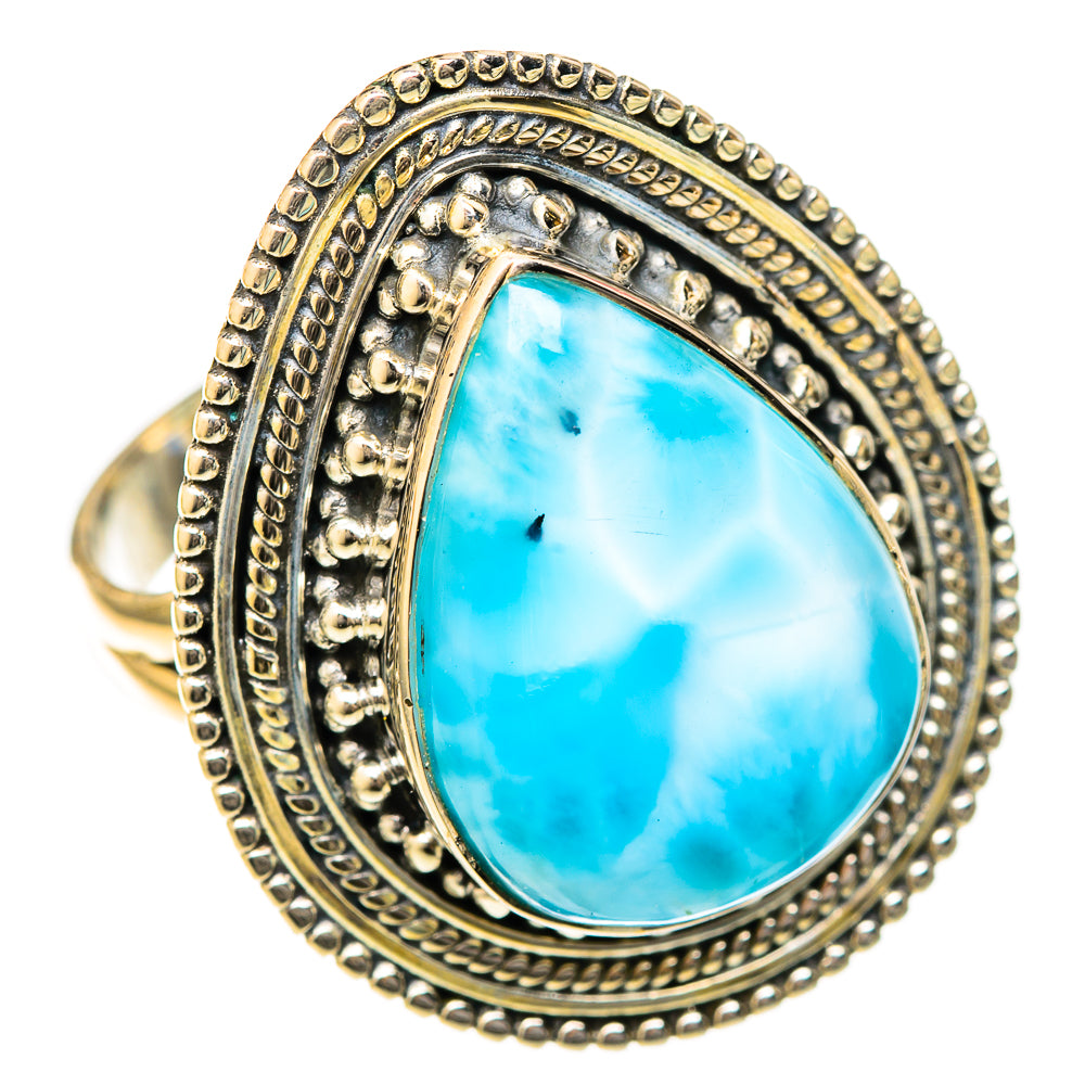 Larimar Rings handcrafted by Ana Silver Co - RING122559 - Photo 2