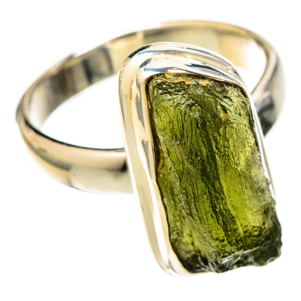 Czech Moldavite Rings handcrafted by Ana Silver Co - RING122563 - Photo 2