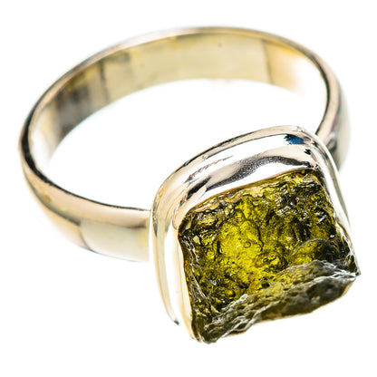 Czech Moldavite Rings handcrafted by Ana Silver Co - RING122564 - Photo 2
