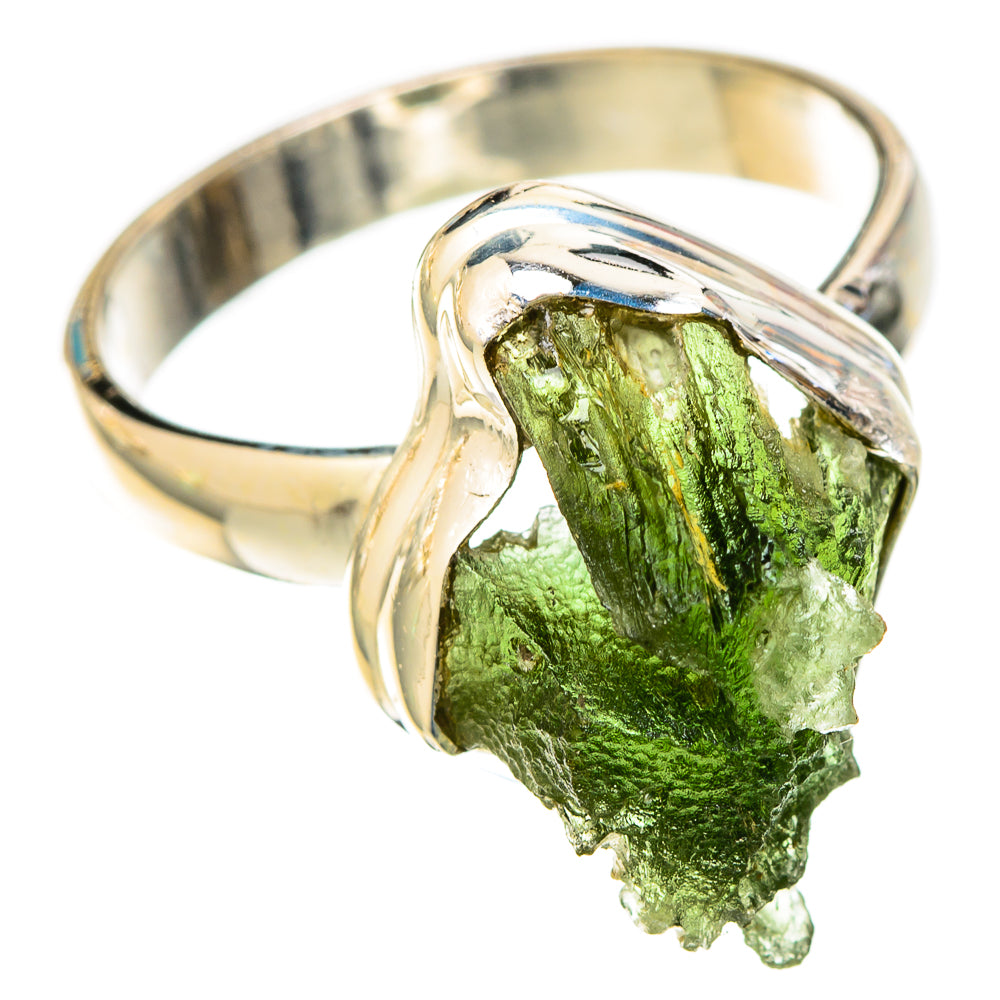 Czech Moldavite Rings handcrafted by Ana Silver Co - RING122565 - Photo 2