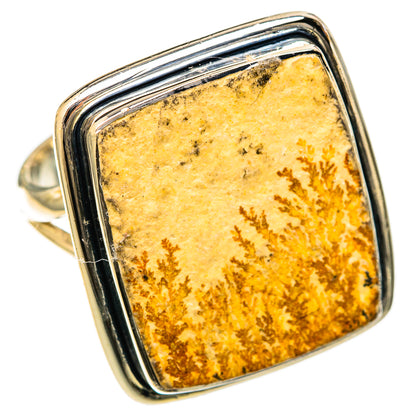 Germany Psilomelane Dendrite Rings handcrafted by Ana Silver Co - RING122567 - Photo 2