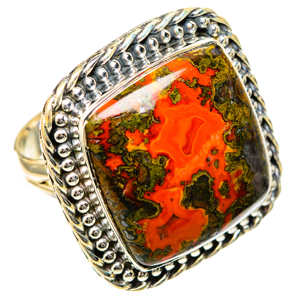 Moroccan Agate Rings handcrafted by Ana Silver Co - RING122568 - Photo 2