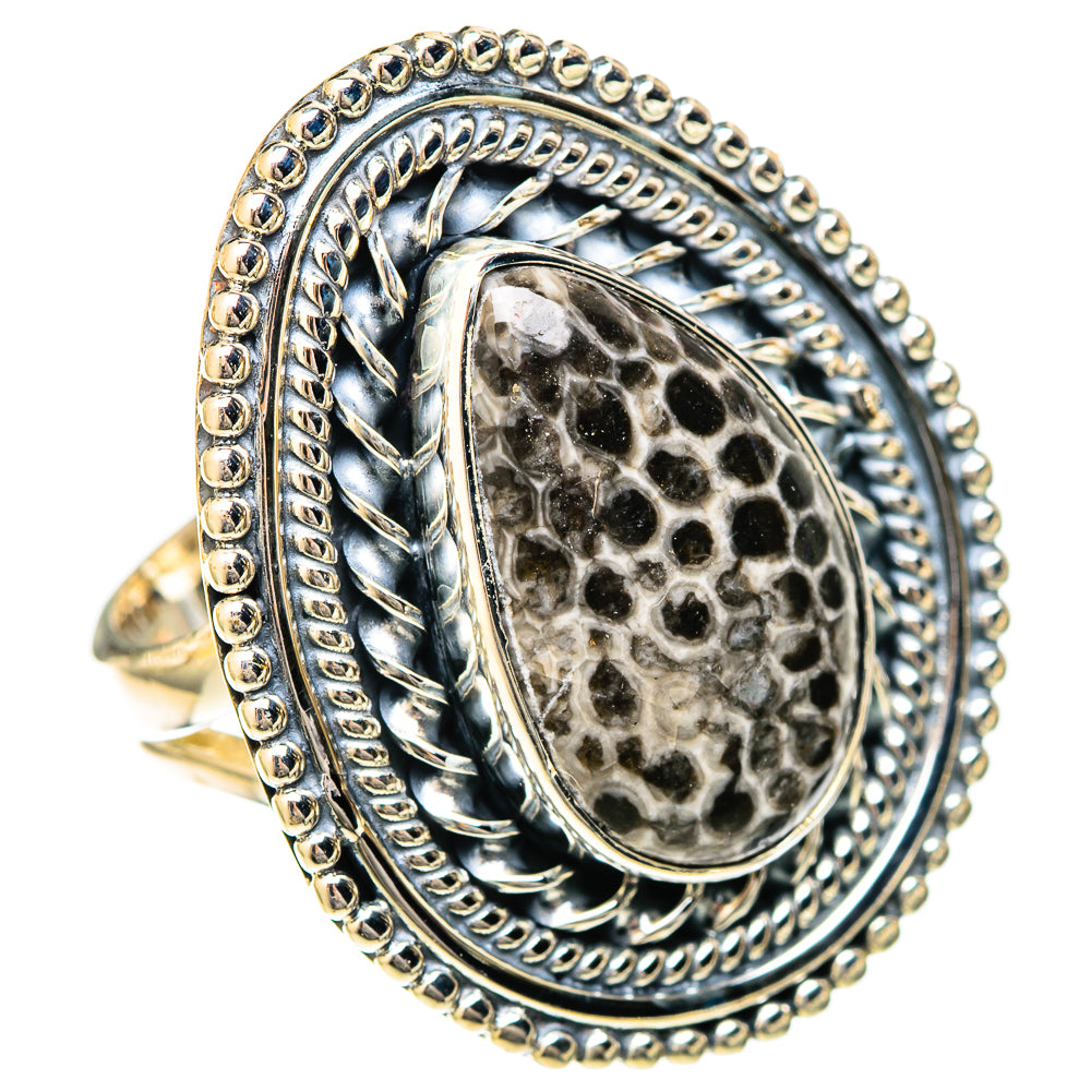 Stingray Coral Rings handcrafted by Ana Silver Co - RING122574 - Photo 2