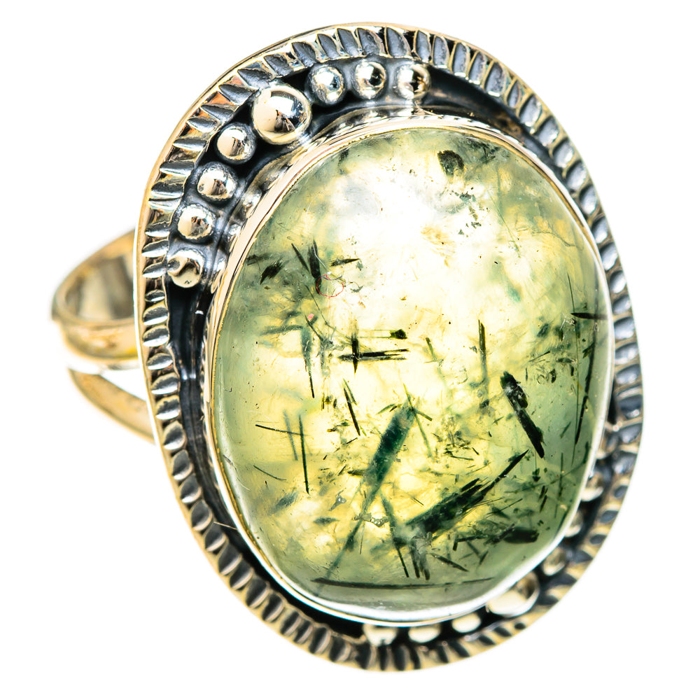 Prehnite Rings handcrafted by Ana Silver Co - RING122583 - Photo 2