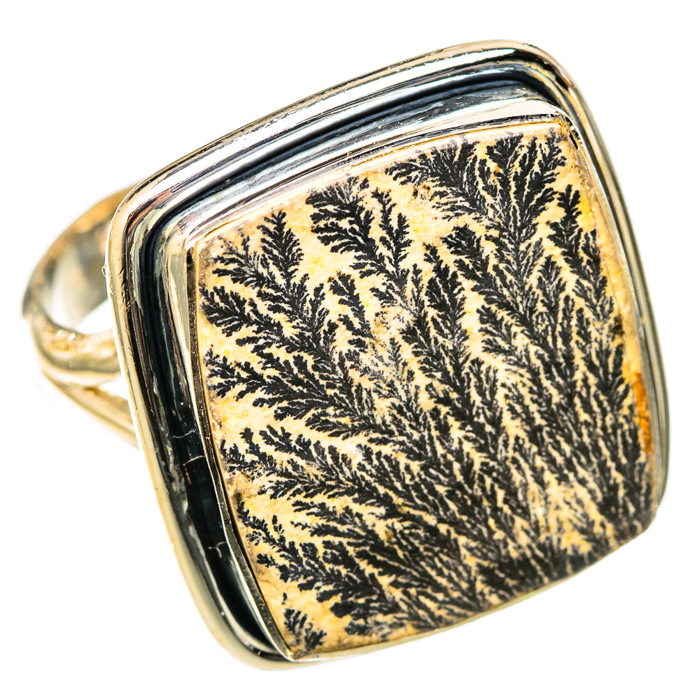 Germany Psilomelane Dendrite Rings handcrafted by Ana Silver Co - RING122588 - Photo 2