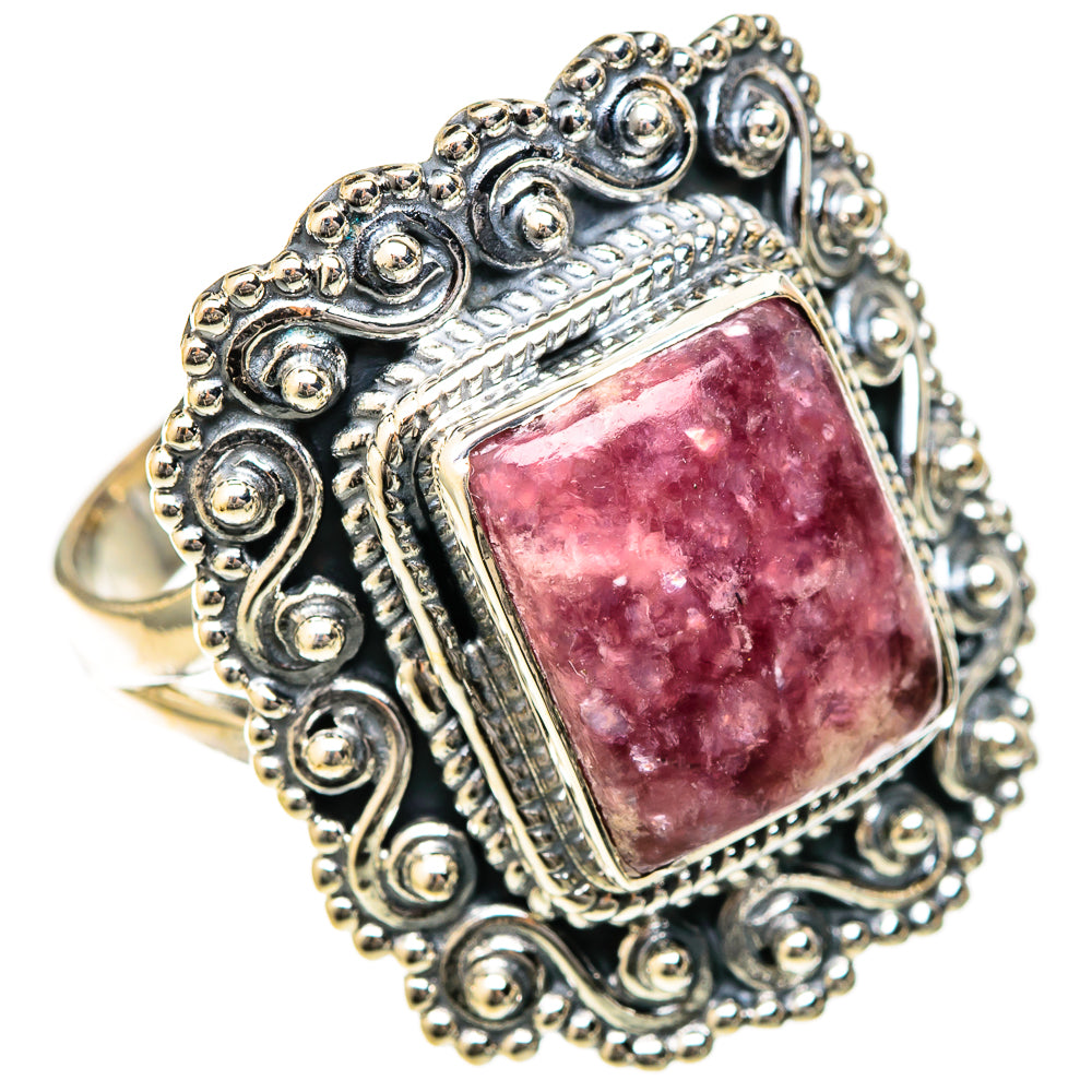 Lepidolite Rings handcrafted by Ana Silver Co - RING122589 - Photo 2