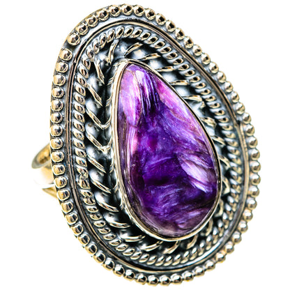 Charoite Rings handcrafted by Ana Silver Co - RING122591 - Photo 2