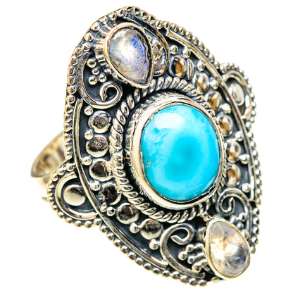 Larimar Rings handcrafted by Ana Silver Co - RING122599 - Photo 2