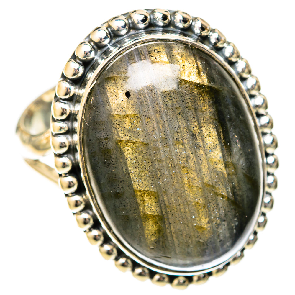 Labradorite Rings handcrafted by Ana Silver Co - RING122600 - Photo 2