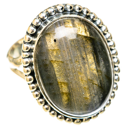 Labradorite Rings handcrafted by Ana Silver Co - RING122600 - Photo 2