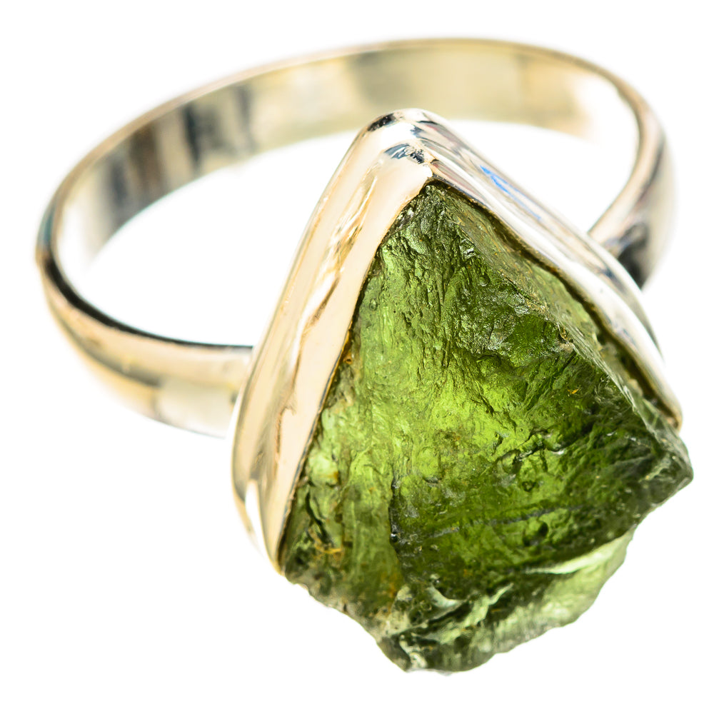 Czech Moldavite Rings handcrafted by Ana Silver Co - RING122606 - Photo 2