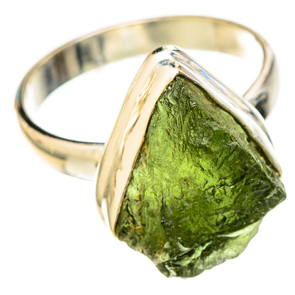 Czech Moldavite Rings handcrafted by Ana Silver Co - RING122606 - Photo 2