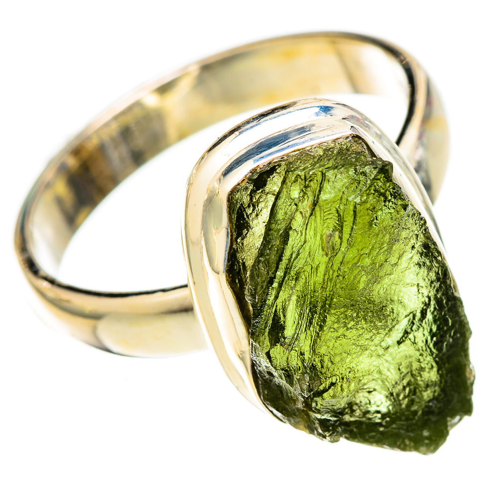Czech Moldavite Rings handcrafted by Ana Silver Co - RING122607 - Photo 2