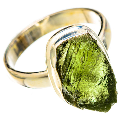 Czech Moldavite Rings handcrafted by Ana Silver Co - RING122607 - Photo 2