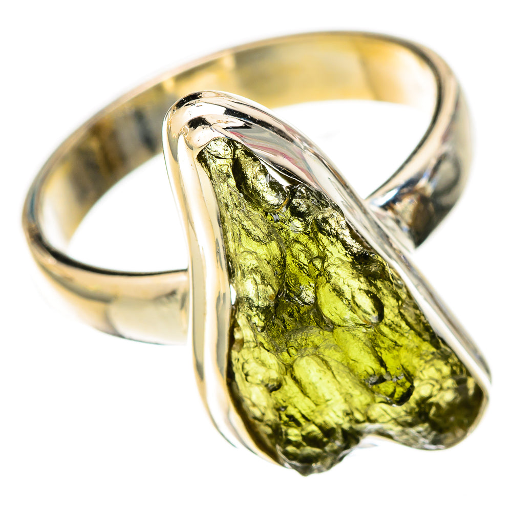 Czech Moldavite Rings handcrafted by Ana Silver Co - RING122608 - Photo 2