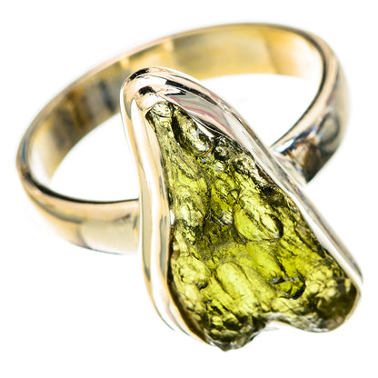 Czech Moldavite Rings handcrafted by Ana Silver Co - RING122608 - Photo 2