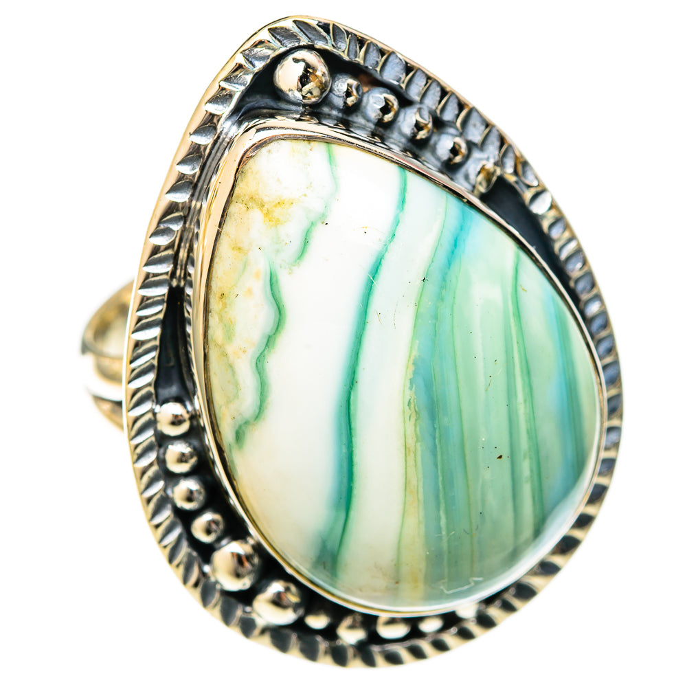 Green Jasper Rings handcrafted by Ana Silver Co - RING122617 - Photo 2