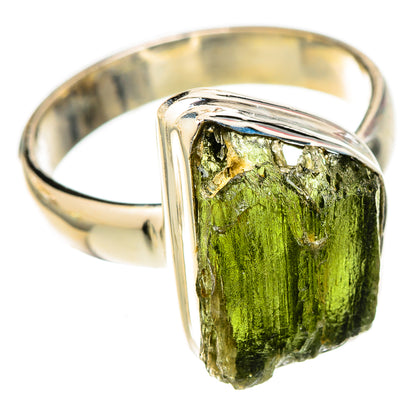 Czech Moldavite Rings handcrafted by Ana Silver Co - RING122624 - Photo 2