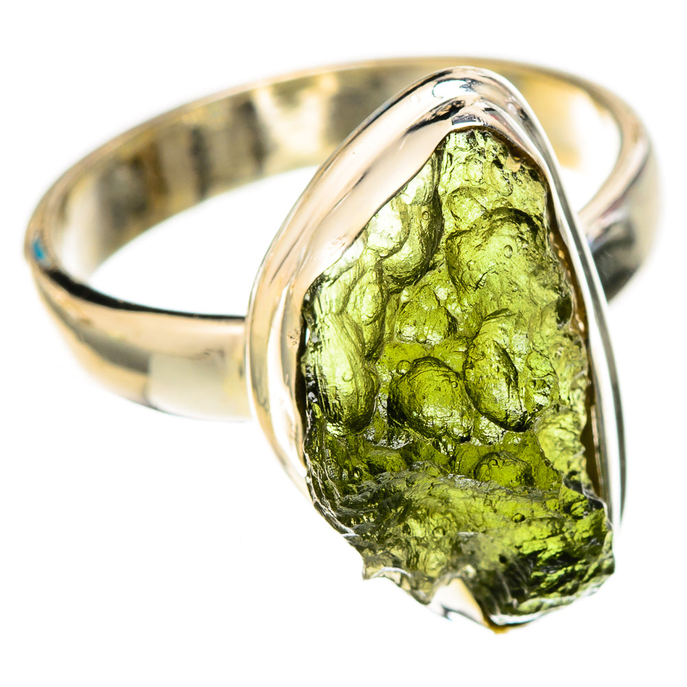 Czech Moldavite Rings handcrafted by Ana Silver Co - RING122625 - Photo 2