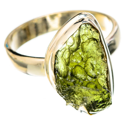Czech Moldavite Rings handcrafted by Ana Silver Co - RING122625 - Photo 2