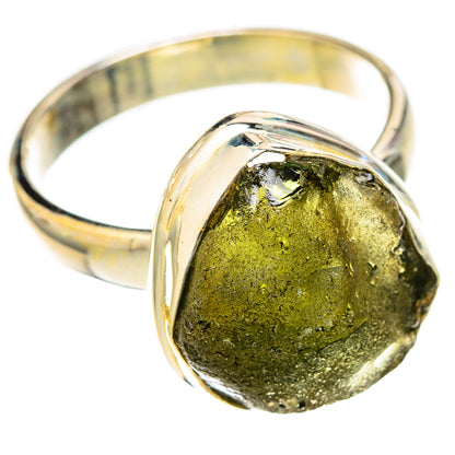 Czech Moldavite Rings handcrafted by Ana Silver Co - RING122626 - Photo 2