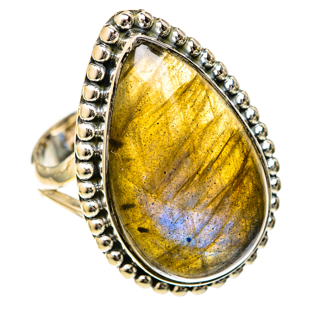 Labradorite Rings handcrafted by Ana Silver Co - RING122637 - Photo 2