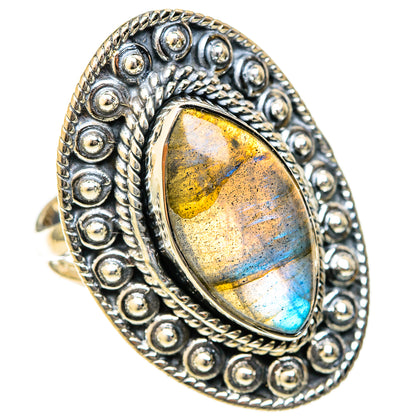 Labradorite Rings handcrafted by Ana Silver Co - RING122639 - Photo 2