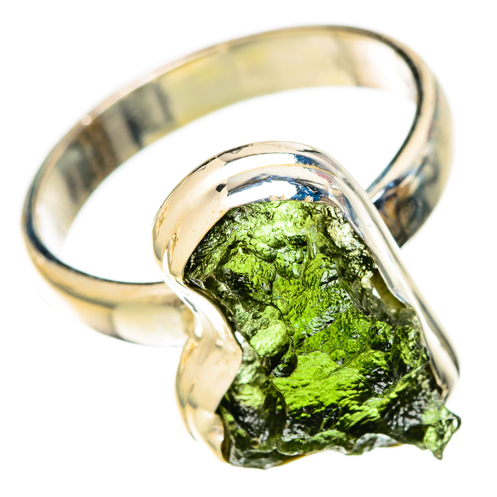 Czech Moldavite Rings handcrafted by Ana Silver Co - RING122643 - Photo 2