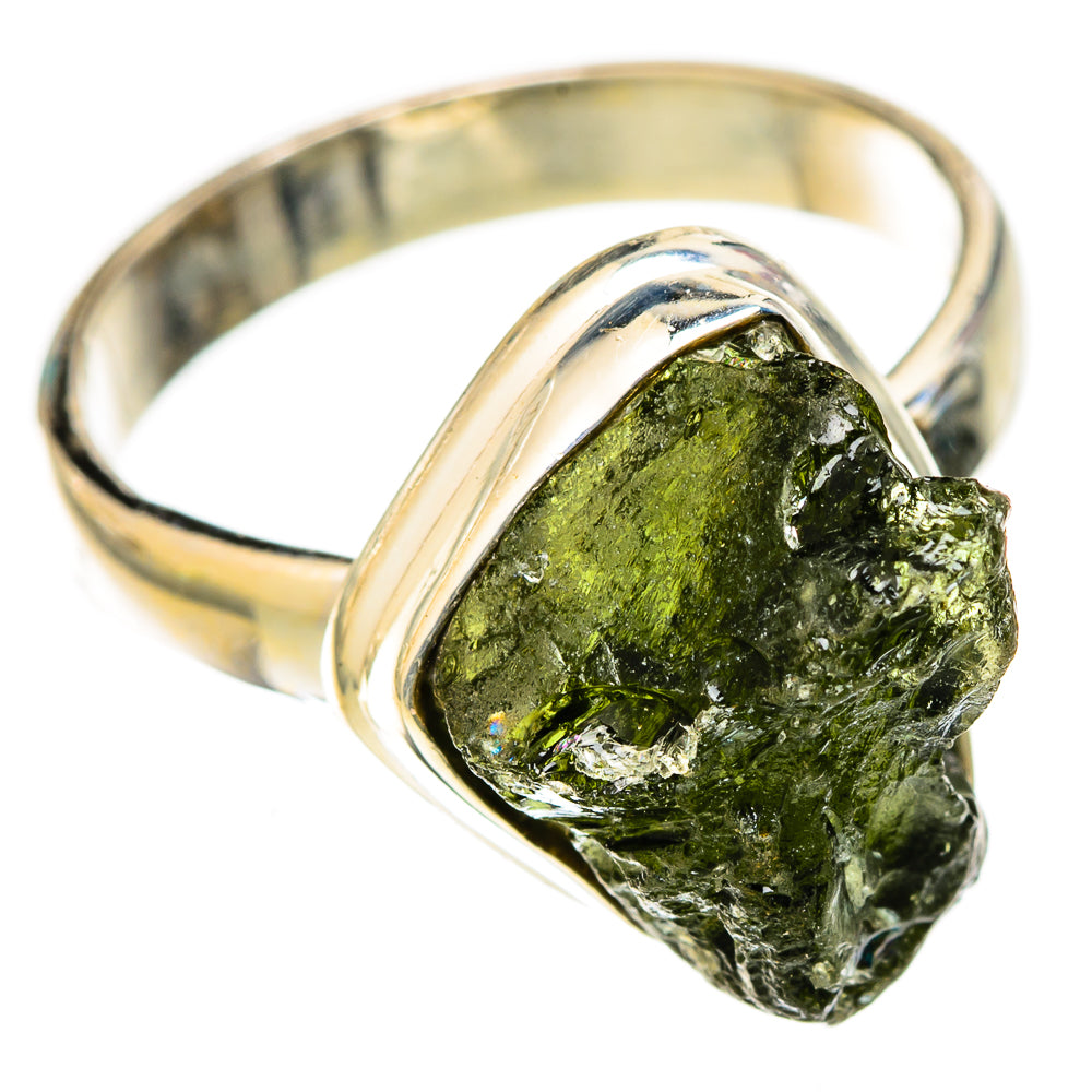 Czech Moldavite Rings handcrafted by Ana Silver Co - RING122645 - Photo 2