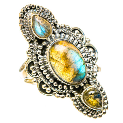 Labradorite Rings handcrafted by Ana Silver Co - RING122651 - Photo 2