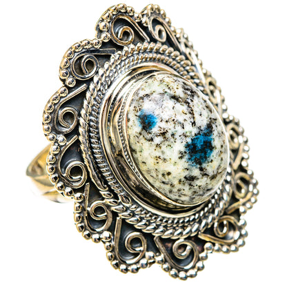 K2 Blue Azurite Rings handcrafted by Ana Silver Co - RING122652 - Photo 2