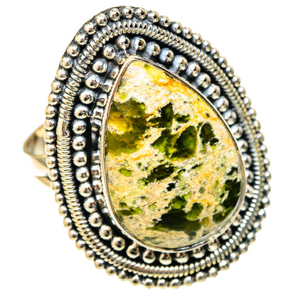 Australian Green Opal Rings handcrafted by Ana Silver Co - RING122656 - Photo 2