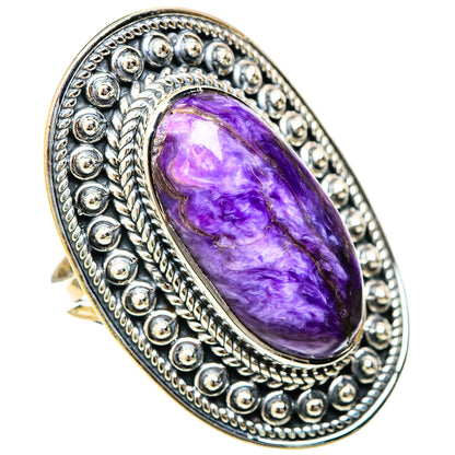 Charoite Rings handcrafted by Ana Silver Co - RING122658 - Photo 2