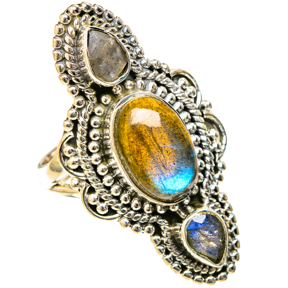 Labradorite Rings handcrafted by Ana Silver Co - RING122659 - Photo 2