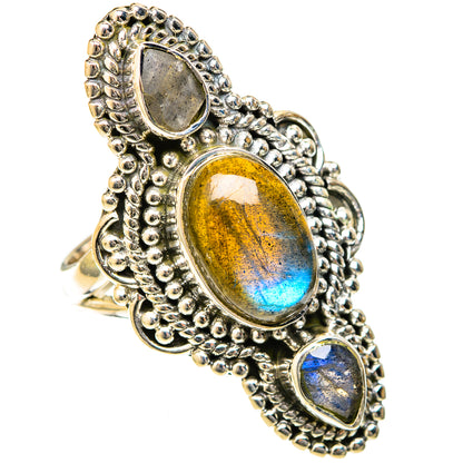 Labradorite Rings handcrafted by Ana Silver Co - RING122659 - Photo 2
