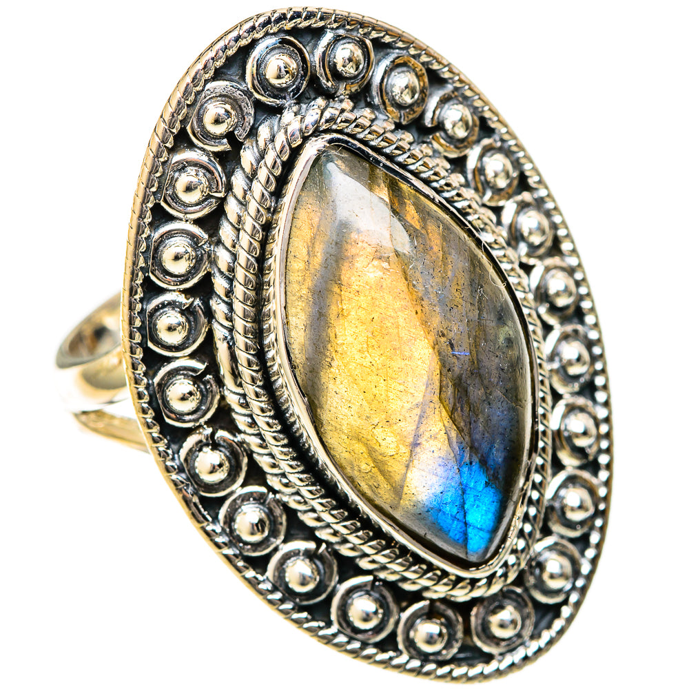 Labradorite Rings handcrafted by Ana Silver Co - RING122660 - Photo 2
