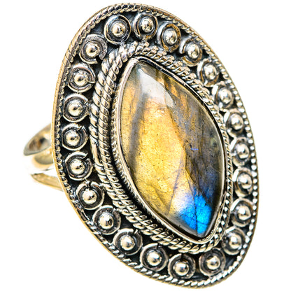Labradorite Rings handcrafted by Ana Silver Co - RING122660 - Photo 2
