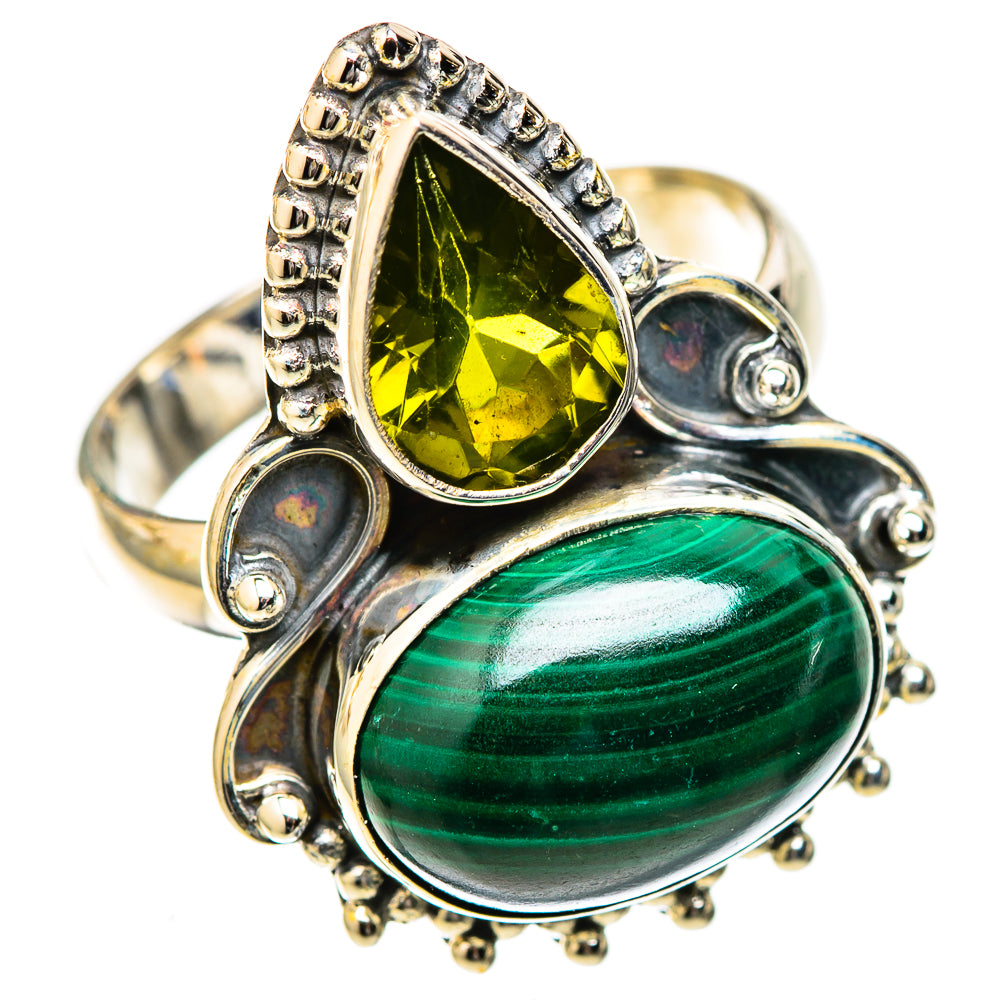 Malachite Rings handcrafted by Ana Silver Co - RING122679 - Photo 2