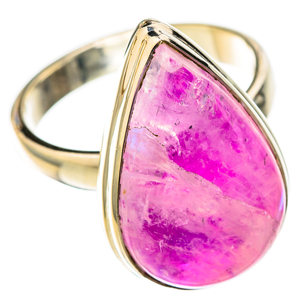 Pink Moonstone Rings handcrafted by Ana Silver Co - RING122683 - Photo 2