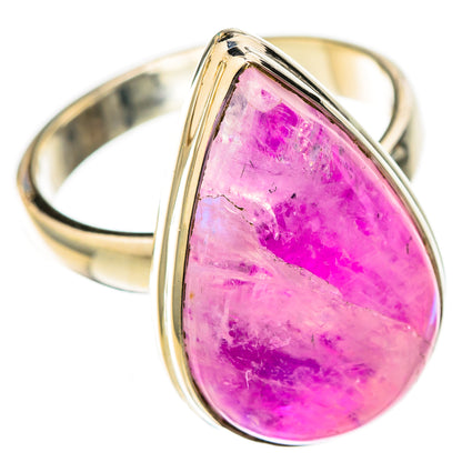 Pink Moonstone Rings handcrafted by Ana Silver Co - RING122683 - Photo 2