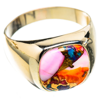 Kingman Pink Dahlia Turquoise Rings handcrafted by Ana Silver Co - RING122691 - Photo 2
