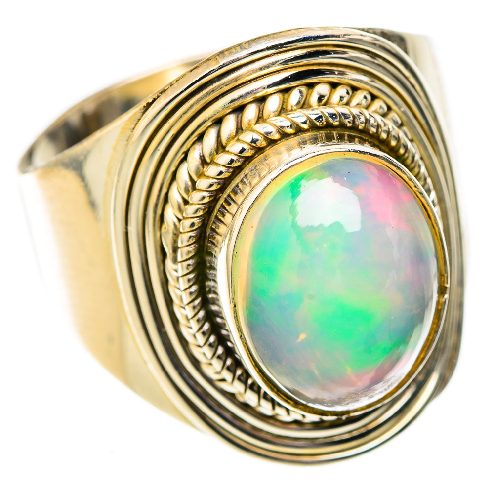 Ethiopian Opal Rings handcrafted by Ana Silver Co - RING122692 - Photo 2