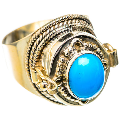 Sleeping Beauty Turquoise Rings handcrafted by Ana Silver Co - RING122695 - Photo 2