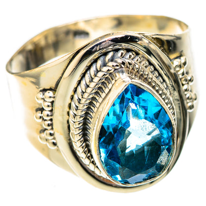 Blue Topaz Rings handcrafted by Ana Silver Co - RING122698 - Photo 2