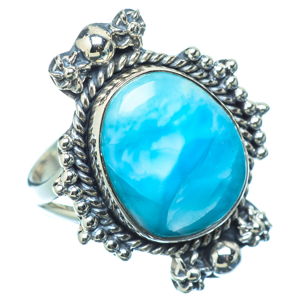 Larimar Rings handcrafted by Ana Silver Co - RING12269